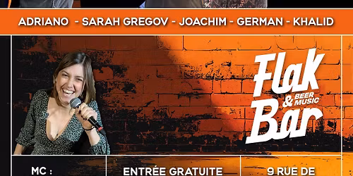 Stand-up au Flakbar mercredi 3\/12 \u00e0 20h !