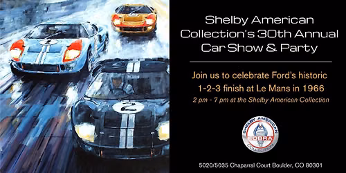 Shelby American Collection's Annual Car Show & Party \ud83c\udfc1