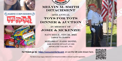 Josie & McKenzie Toys for Tots Dinner and Auction