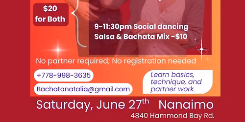 Cumbia Workshop + Salsa & Bachata Social