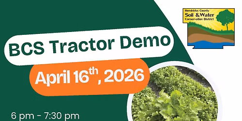 BCS Tractor Demo at Porter Farm