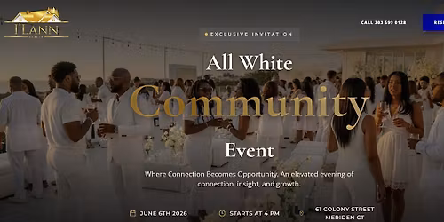All White Community Event | Where Community Meets Opportunity
