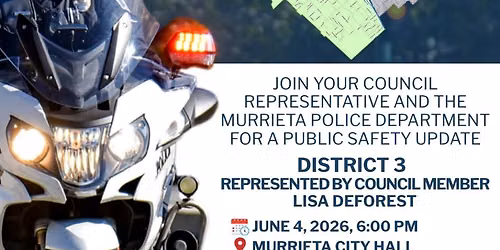 Community Safety Forum — City of Murrieta - City Government