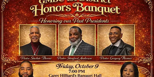 1st District of GMBC of Ga. Inc. Honors Banquet