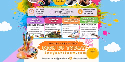 Kids Summer Art Camp (8-14) (Fantasy & Fun)
