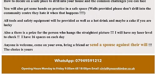 Beginners DIY Course Limited to 16 Spaces