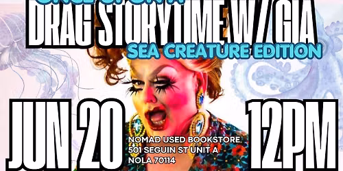 Once Upon a Drag Storytime with Gia: June Edition - Sea Creatures!