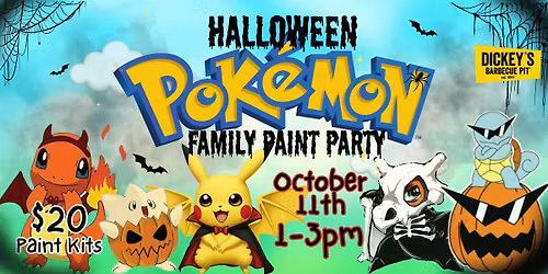 Pokemon Halloween Paint Party