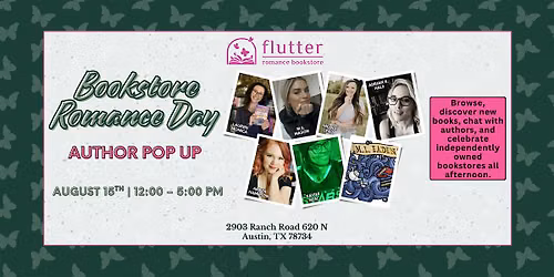 National Bookstore Romance Day @ Flutter Romance Bookstore