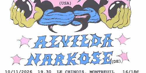 SHEER MAG (USA) + ALVILDA + NARKOSE (DE) \u25fe\ufe0fMontreuil, Le Chinois