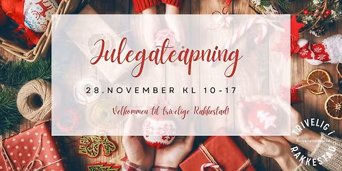 Julegate\u00e5pning i Rakkestad.\ud83c\udf84