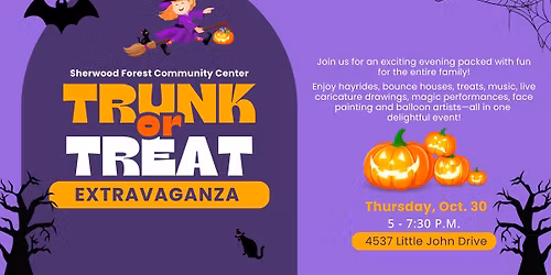 Sherwood Forest Trunk-or-Treat Extravaganza