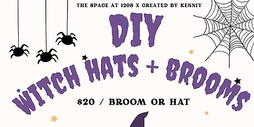 DIY Witch Hats + Brooms