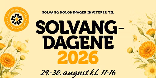 Solvangdagene 2026
