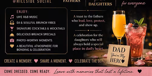 {TIES & TIARAS} A Daddy-Daughter Father's Day Brunch @ Hillside Social