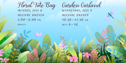Floral Tote Bag @ McClure Branch