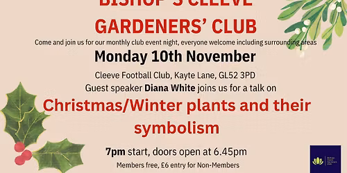 Bishops Cleeve Gardeners' Club Event Night