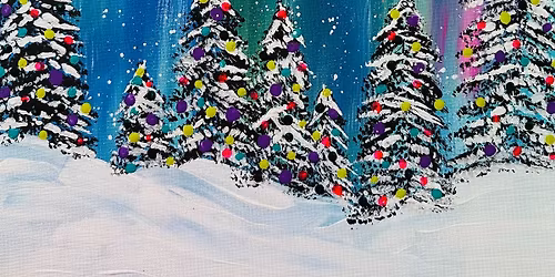 Magical Night Acrylic Canas Painting Class with Connie at Claytopia