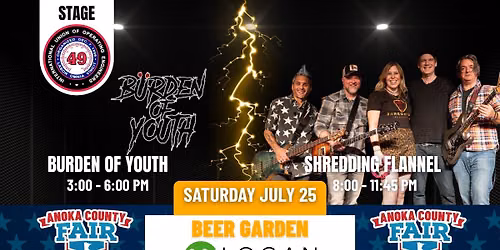 Burden Of Youth & Shredding Flannel in the Beer Garden at The Anoka County Fair