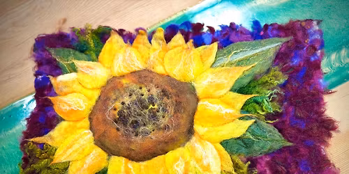 Wet Felted Flower Painting Class for Beginners - 2 Day Class - $150 - Oct