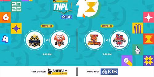 Shriram Capital TNPL 2026 - Match 25 Kovai Kings vs Dindigul Dragons