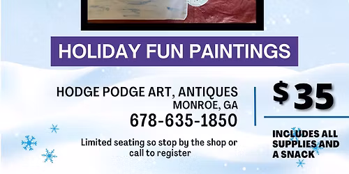 Holiday Fun Snowman Paintings Bundle Party with Teresa!