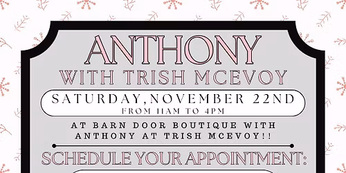 Anthony with Trish McEvoy