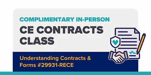 COMPLIMENTARY IN-PERSON CE CLASS
