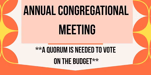 Annual Congregational Meeting