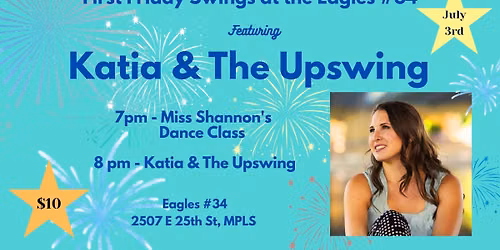 Katia & the Upswing at Friday Swings at the Eagles #34 July 3