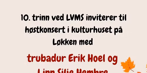 Hyggekveld med trubadur Erik Hoel og Linn Silje Hembre