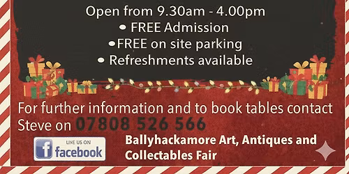 Ballyhackamore Antique & Collectables Fair Our final fair of the year