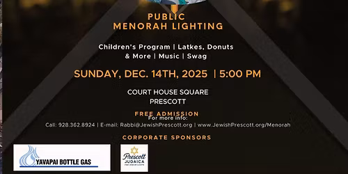 Menorah Lighting at the Courthouse Square!