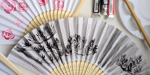 Hand Painted Fan (Watercolor)