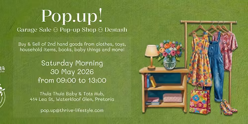 Pop.up Shop | 2nd Hand Market | Thrift Shop | Destash | Garage Sale in Pretoria East