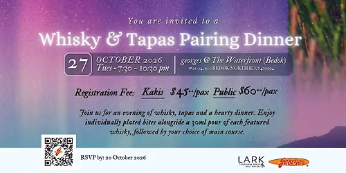 WHISKY & TAPAS PAIRING DINNER