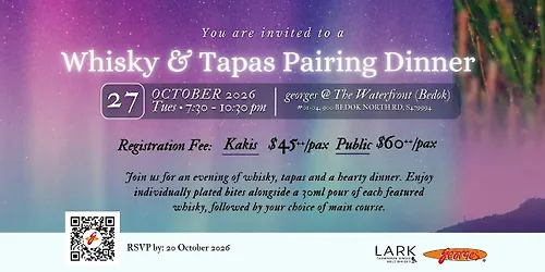 WHISKY & TAPAS PAIRING DINNER