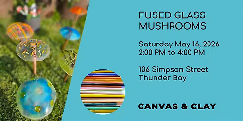 Fused Glass Mushrooms