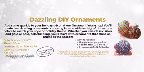 Rhinestone Ornaments Workshop