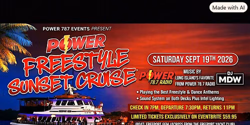 POWER FREESTYLE SUNSET CRUISE