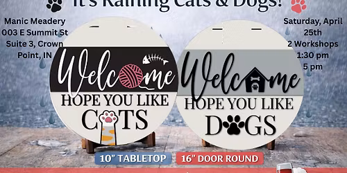 \ud83c\udf27\ufe0f\ud83d\udc3e It\u2019s Raining Cats & Dogs at Manic Meadery! \ud83d\udc3e\ud83c\udf27\ufe0f