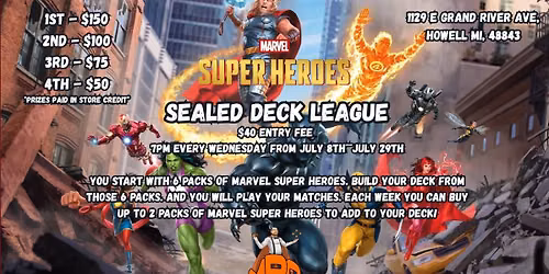 MBG Marvel Super Heroes SEALED DECK LEAGUE!