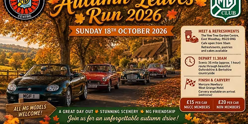 Abingdon Works Centre Autumn Leaves Run 2026