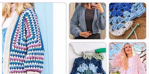 Hexagon Crochet Cardigan