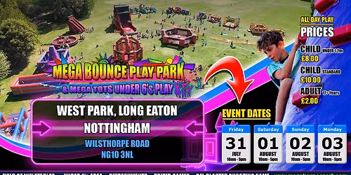 Mega Bounce Play Park - West Park Long Eaton