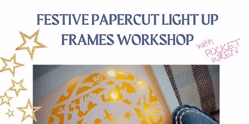Festive papercut light up frames