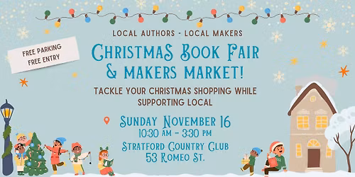 Stratford Holiday Book Fair and Market - November 16 - Free Entry!