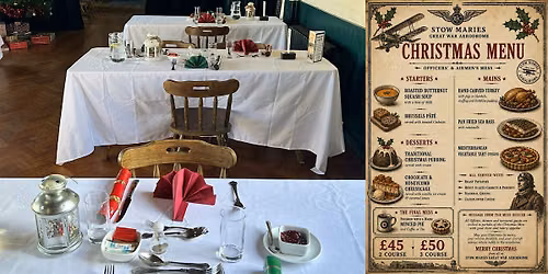 Experience Christmas lunch in a unique World War One Aerodrome