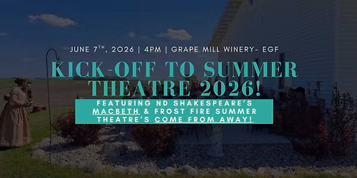 Kick-Off To Summer Theatre 2026!