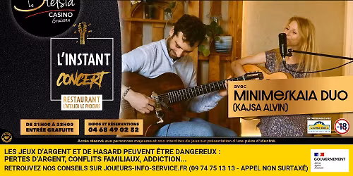 \ud83c\udfb8L'Instant Concert avec Minimeska\u00efa Duo\ud83c\udfb8